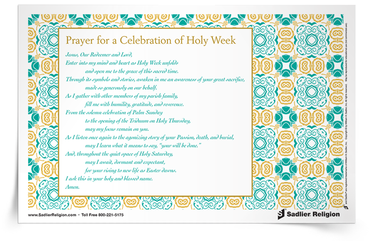 <em>Prayer for the Celebration of Holy Week</em> Prayer Card